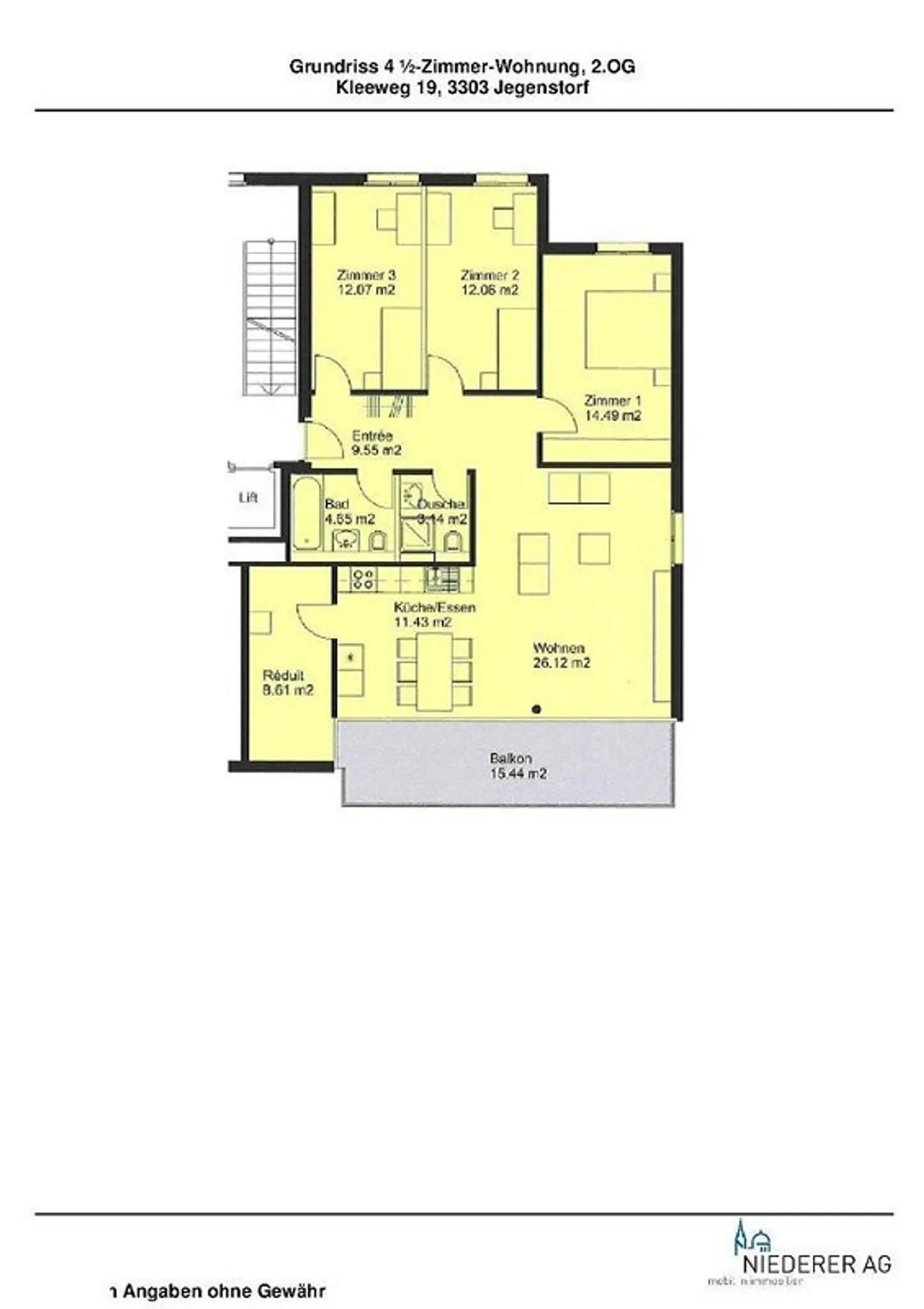 Appartement attrayant de 4,5 pièces à louer à Jegenstorf - Photo 9 sur 9
