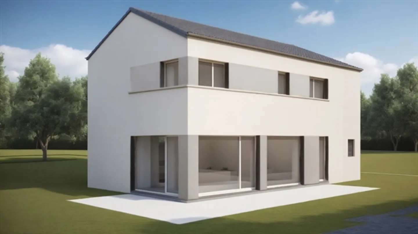 Zeitgenössische Villa mit 4,5 Zimmern auf 2 Ebenen - Foto 1 von 4