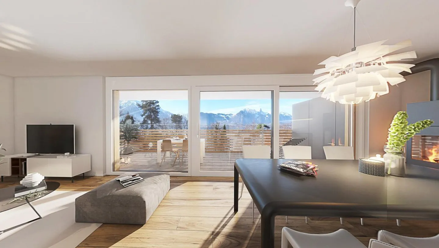 Newly built 4.5 room apartment 2nd floor in Gunten - Photo 1 of 9