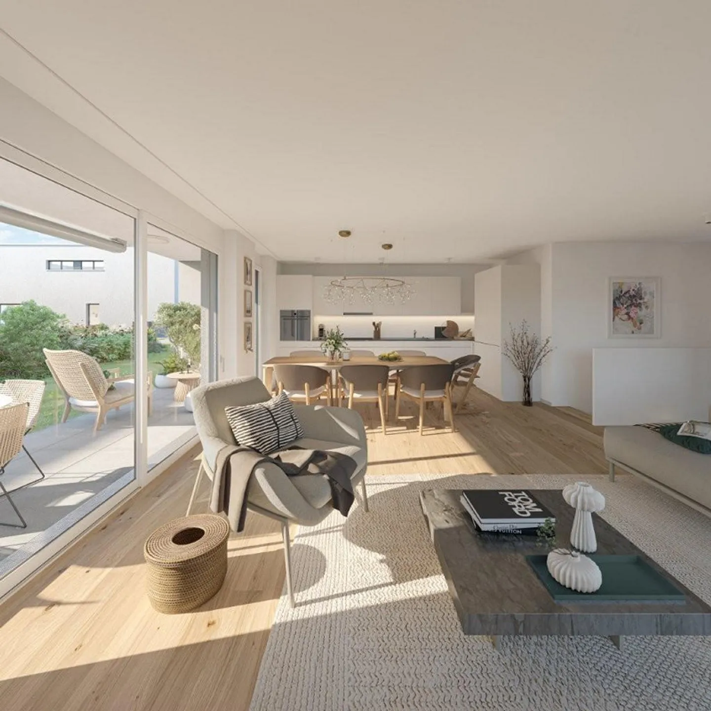 Appartement en maisonette au rez-de-chaussée de 5,5 pièces - Photo 2 sur 5