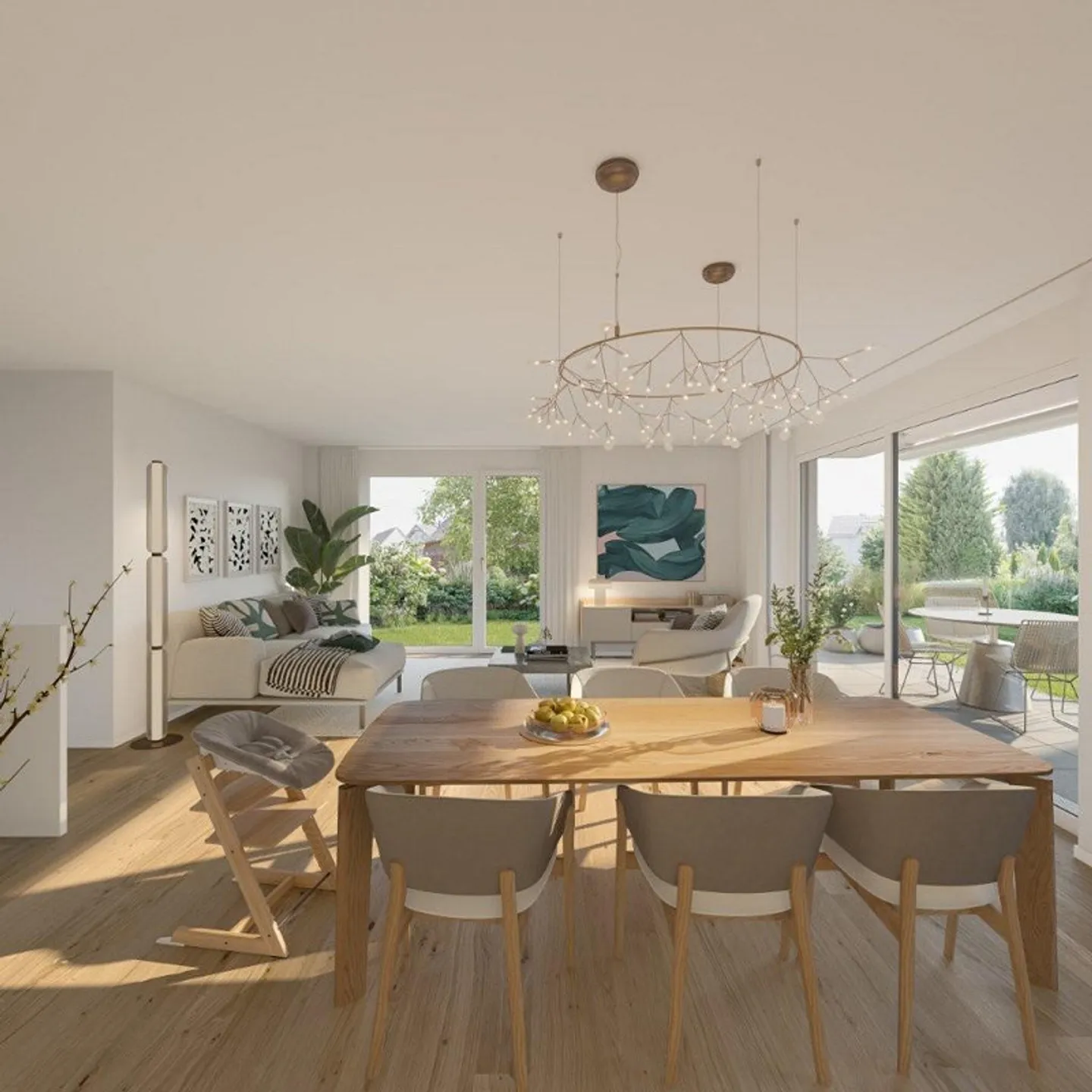 Appartement en maisonette au rez-de-chaussée de 5,5 pièces - Photo 3 sur 5
