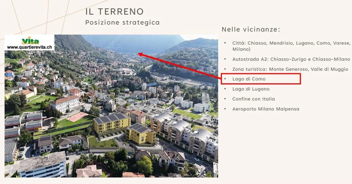Appartamento 3.5 locali con terrazza a Vacallo - Quartier Vita | Artp - Foto 2 di 13