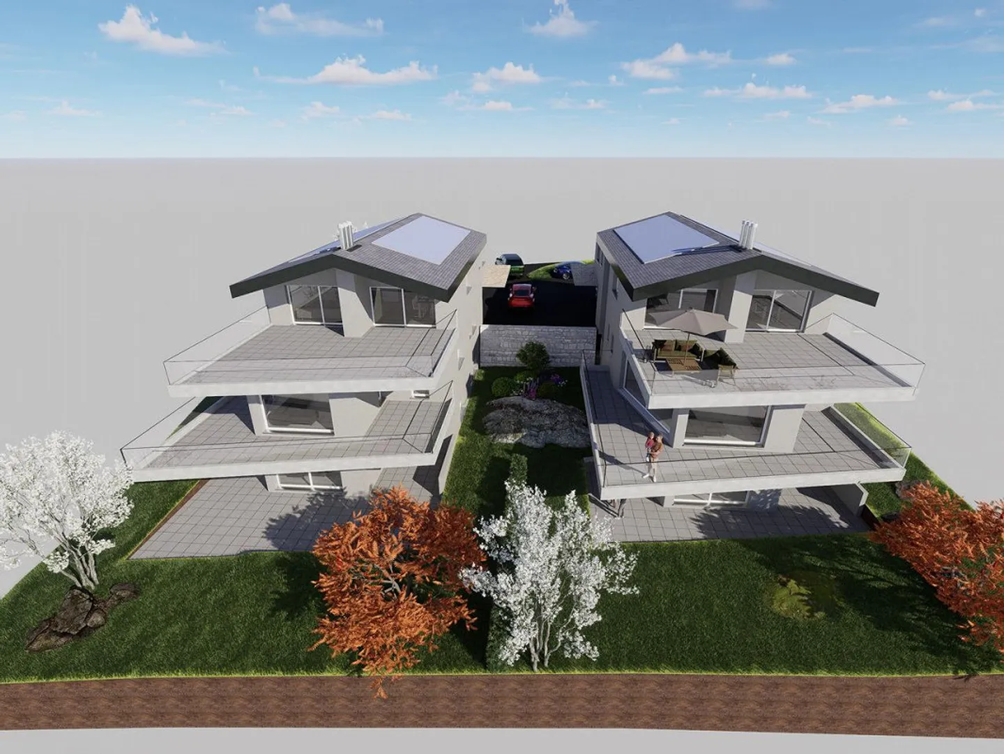 Wunderschöne 3,5-Zimmer-Neuwohnung mit privatem Garten - Savièse - Foto 3 von 4