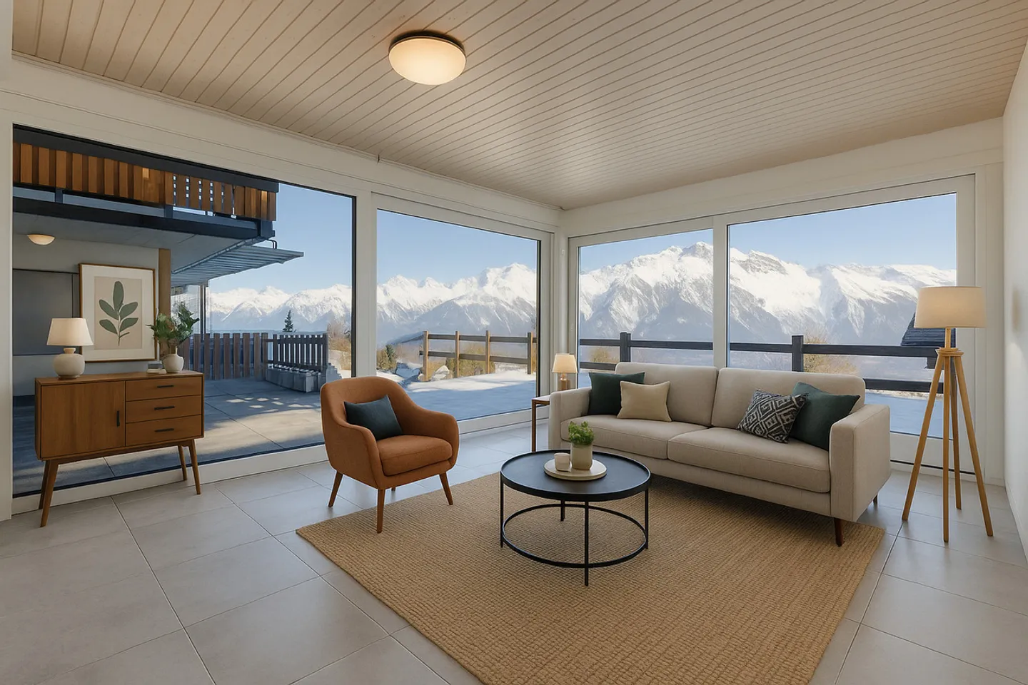 Appartamento con 4,5 stanze, terrazza e vista splendida - Foto 1 di 15