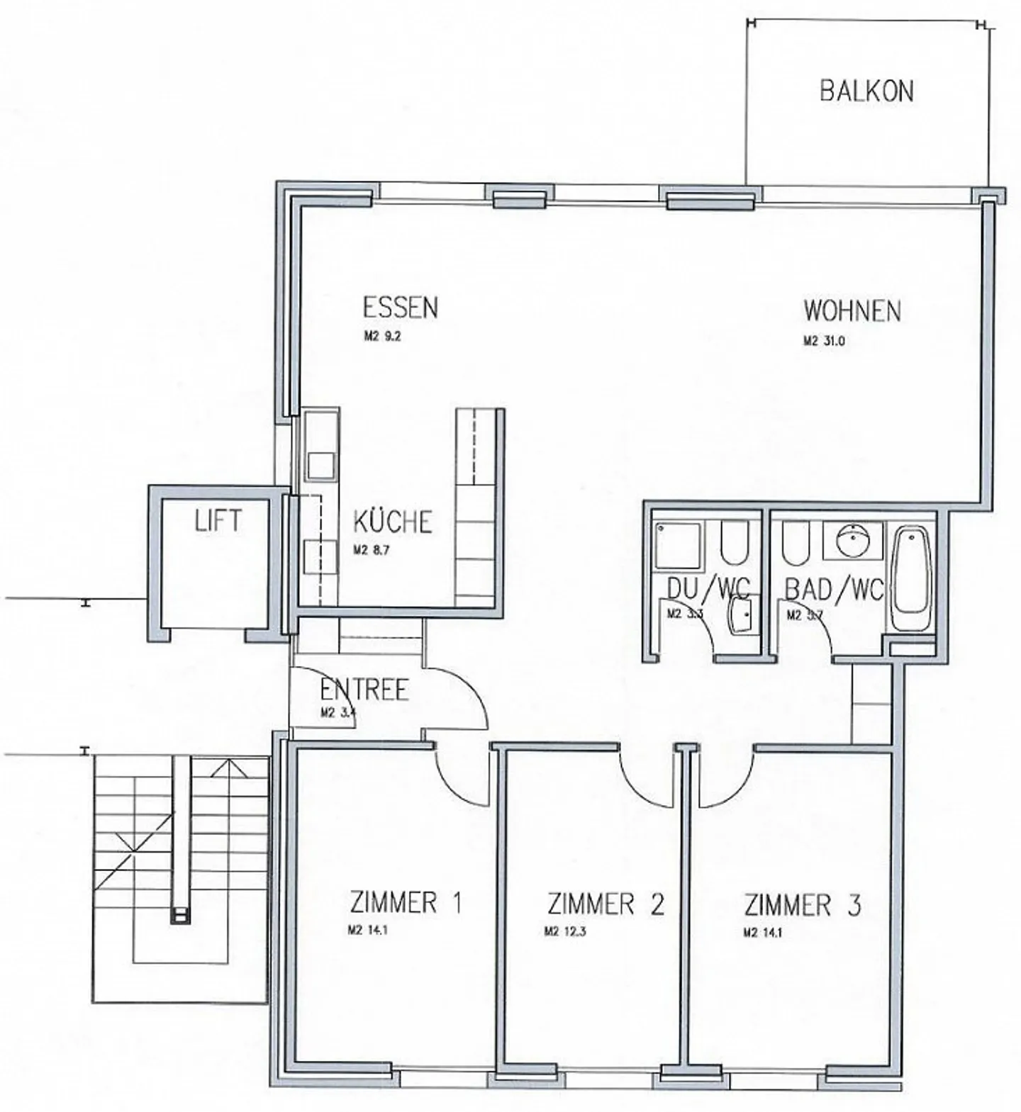 Appartamento 4.5 stanze a Stuckimatte - Foto 3 di 3