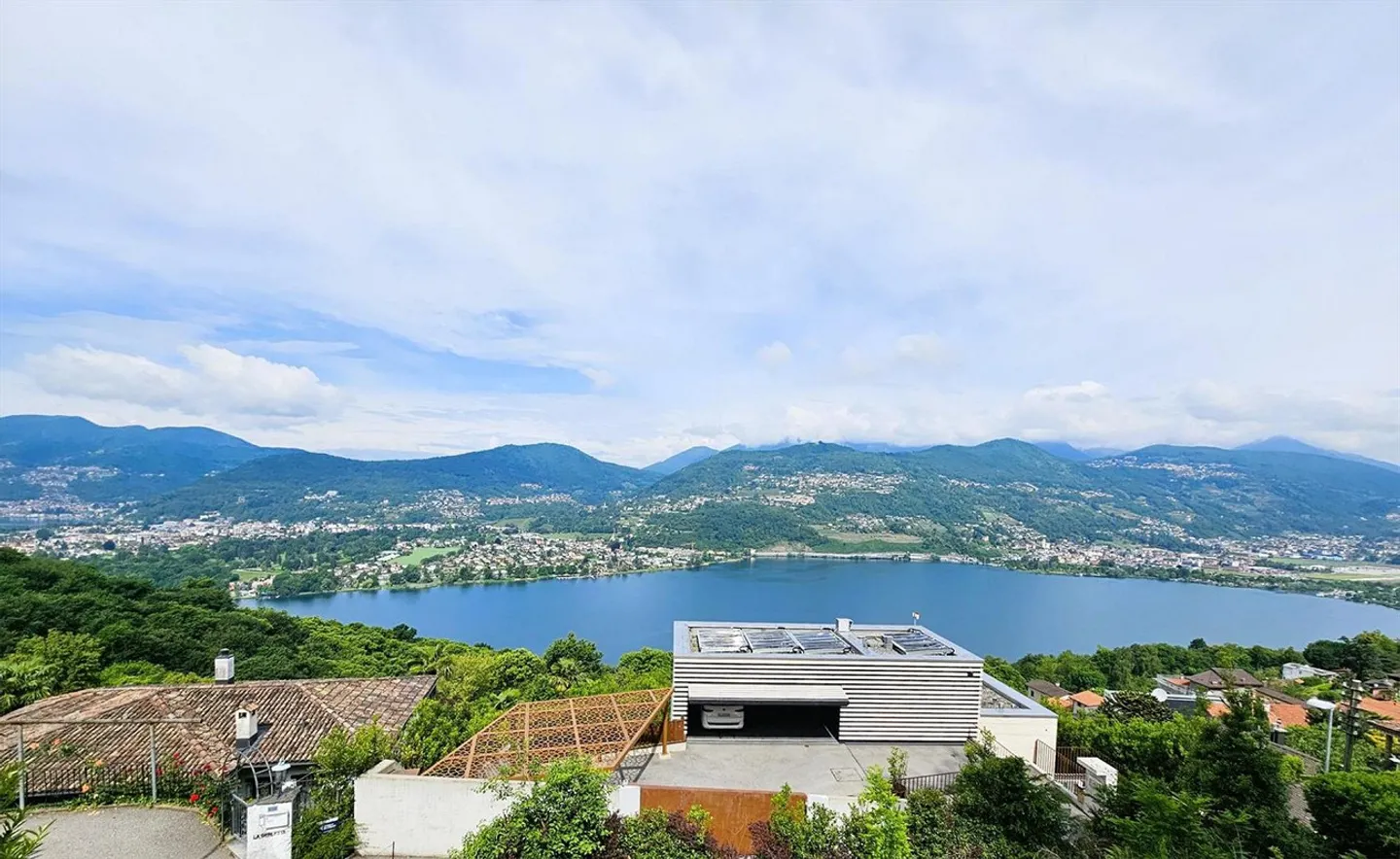 Terrain constructible avec vue imprenable sur le lac de Lugano - Montagnola et projet approuvé pour villa de 10 pièces - Photo 7 sur 9