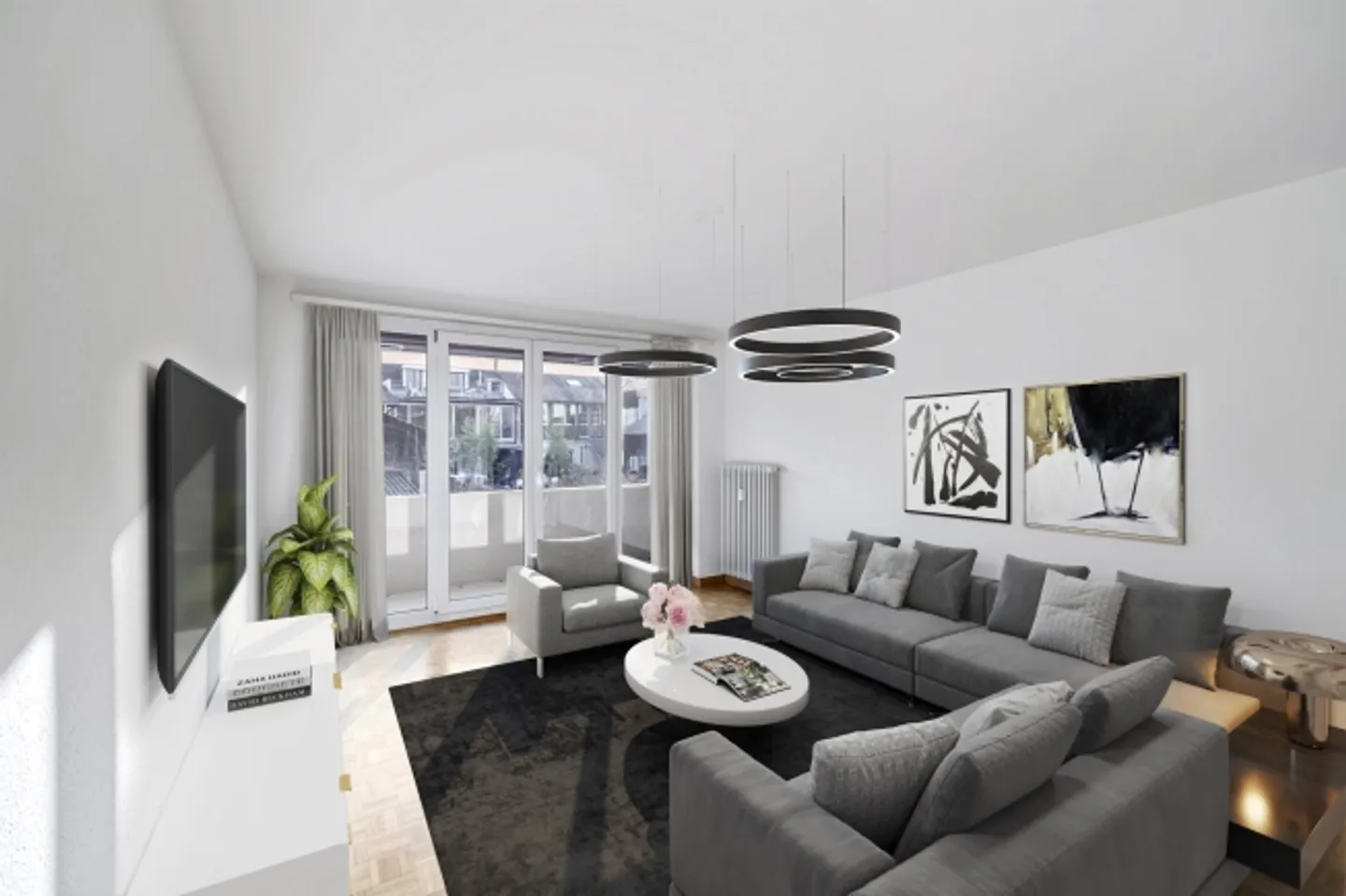 Charmante Wohnung in Aesch - Foto 1 von 8