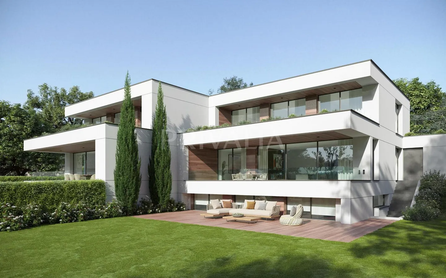 In Co-Exklusivität: Neues Haus: Zeitgenössische Eleganz in Lully - Foto 1 von 4