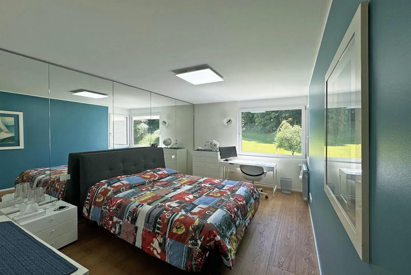 STUNDE 4.5 ZIMMER VON 170 MQ MIT SEEBLICK IM GRÜNEN IN CARONA - Foto 8 von 10