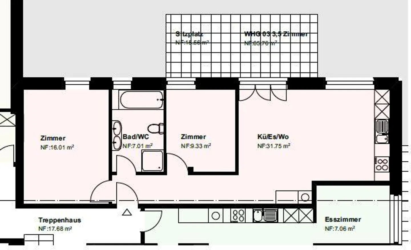 Topmoderne 3.5 Zimmer Parterre Wohnung im ruhiger Lage! - Foto 7 von 7