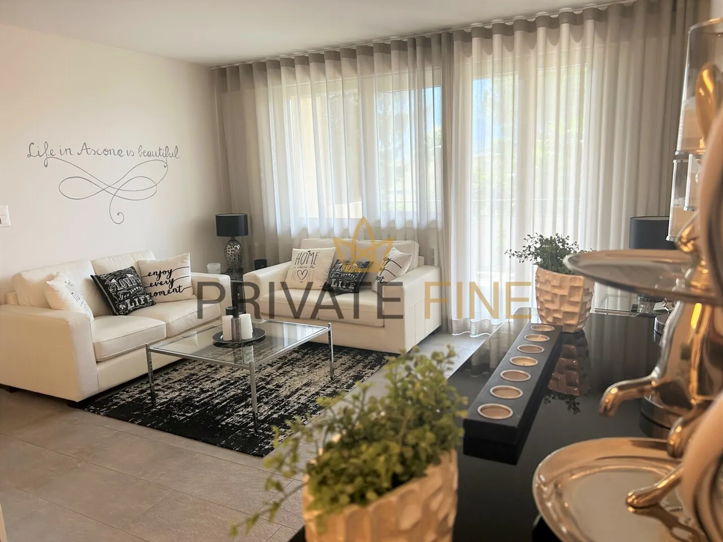 Charmante Attika-Wohnung in Ascona - Foto 3 von 6