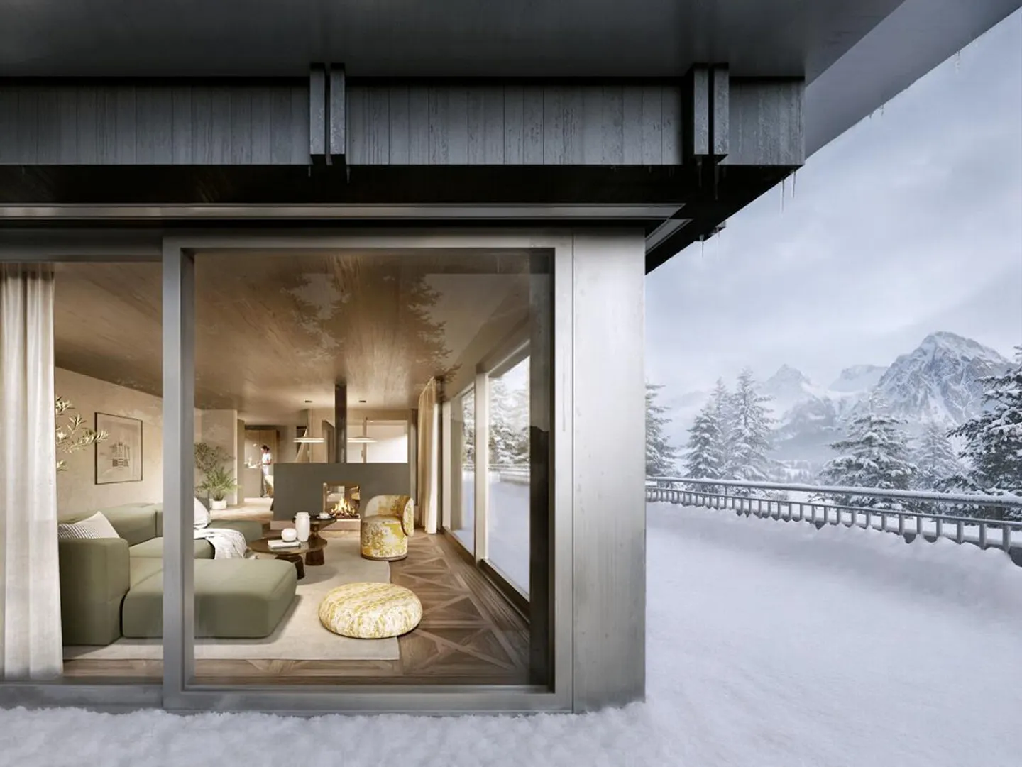 Luxuriöse Attikawohnung in Arosa - Foto 2 von 4
