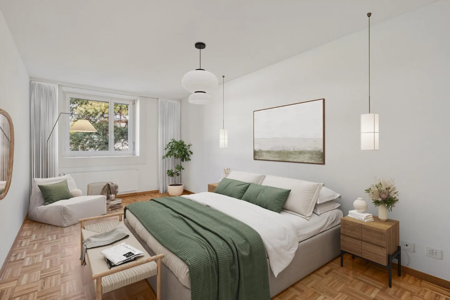 Quartiere tranquillo e verdeggiante, disponibile subito! - Foto 4 di 4