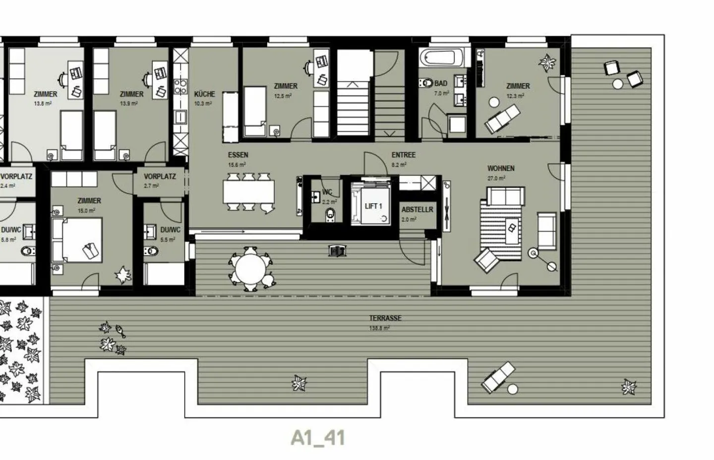 Appartamento Attico di 5,5 stanze nel verde - Foto 14 di 14