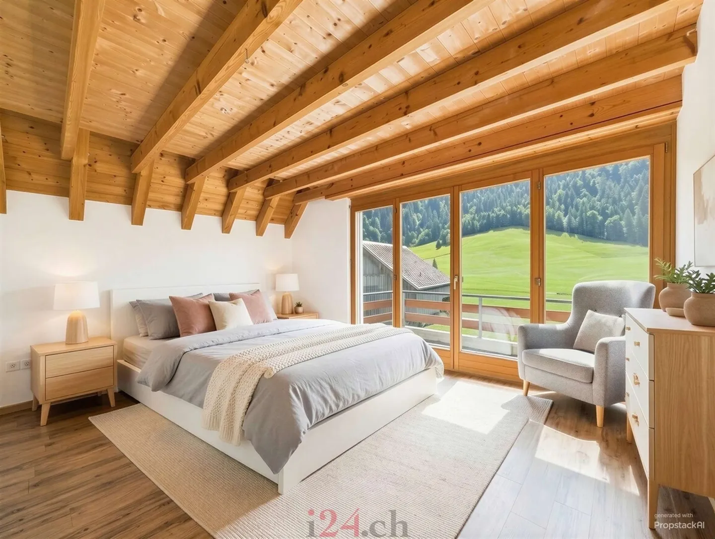 Casa bifamiliare di 6,5 stanze con studio, giardino e vista sulle montagne - Foto 8 di 13