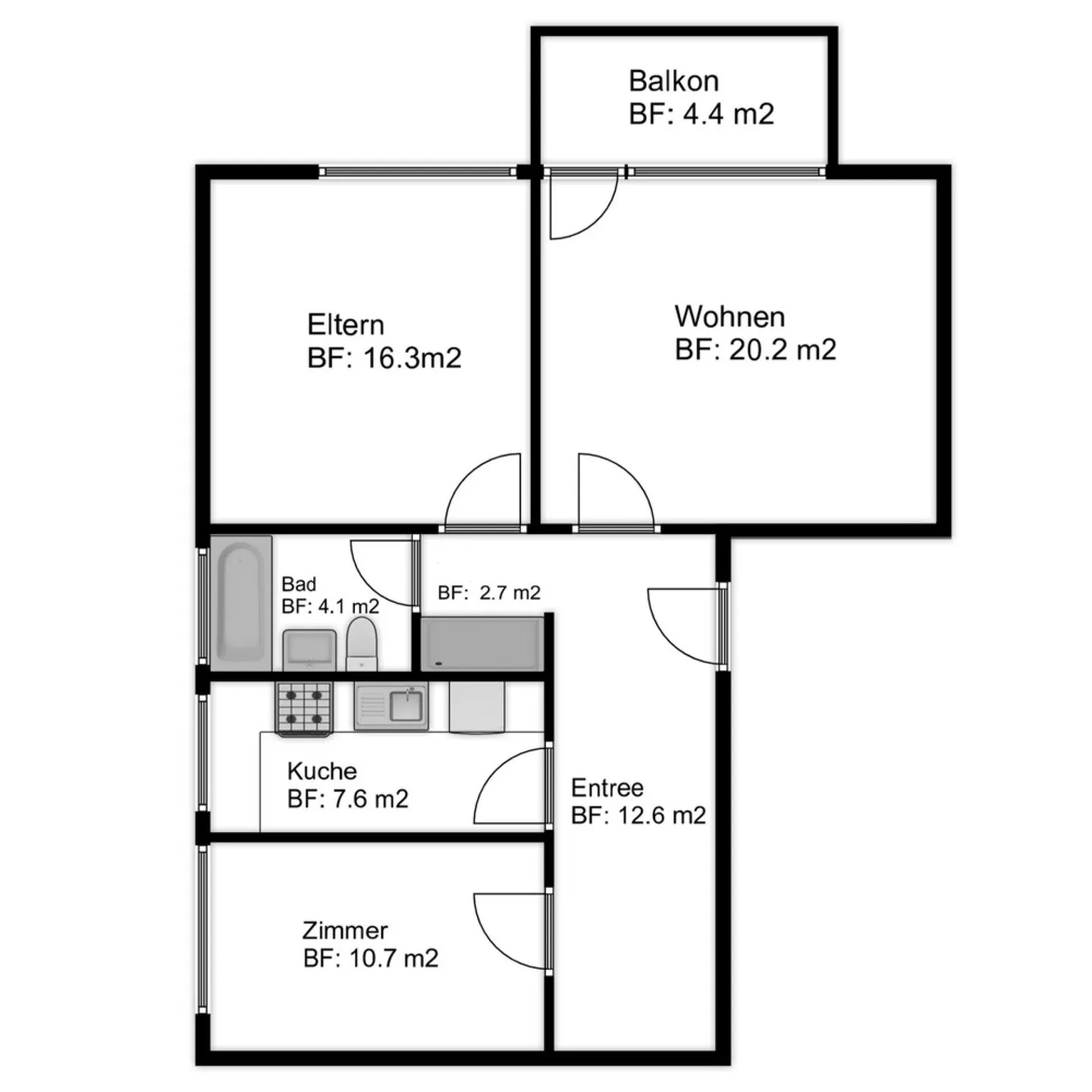Appartement en rez-de-chaussée lumineux dans un environnement calme et verdoyant - Photo 12 sur 12