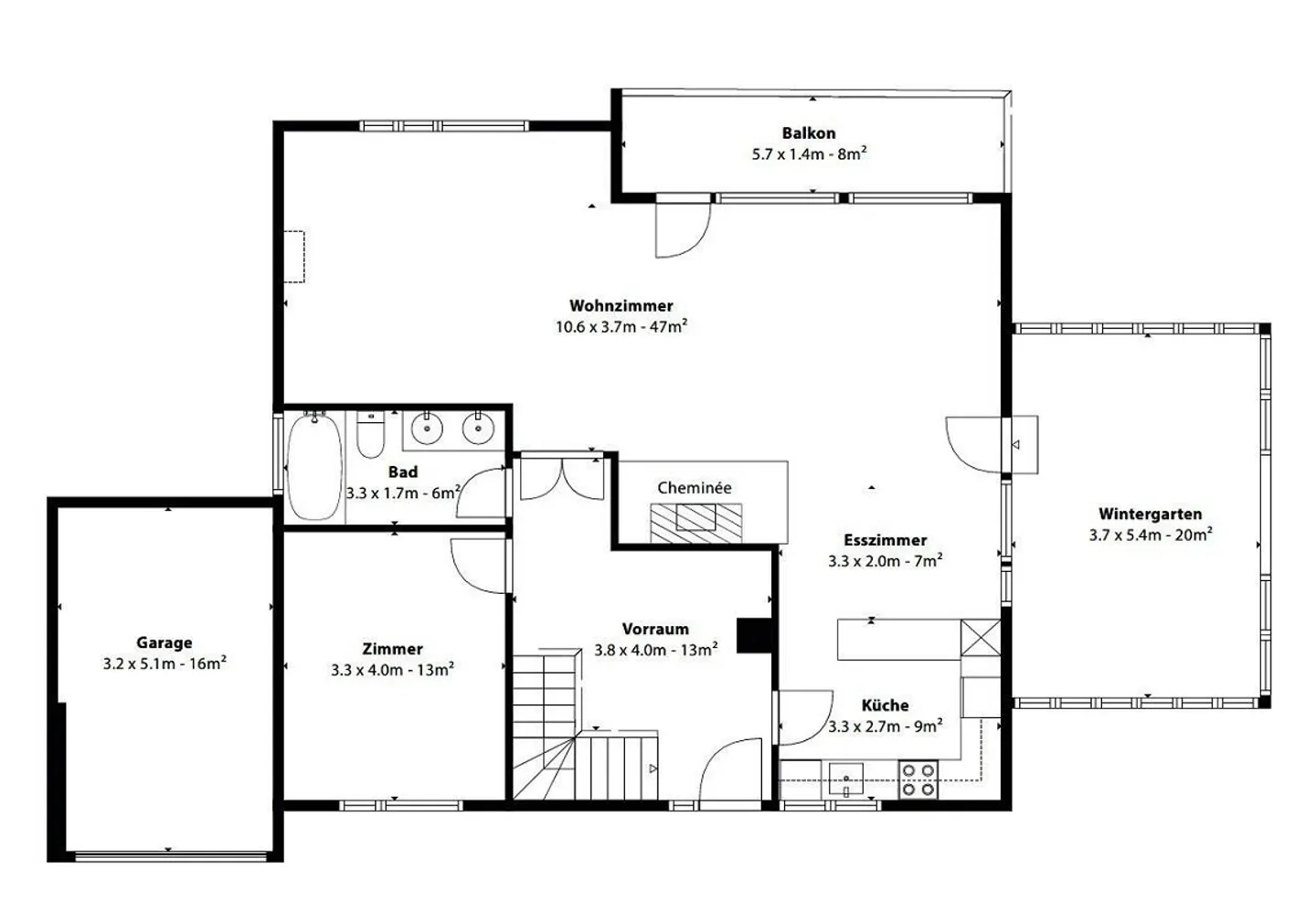 Attraente casa unifamiliare di 5½ locali con garage e bella vista sulle montagne - Foto 12 di 13