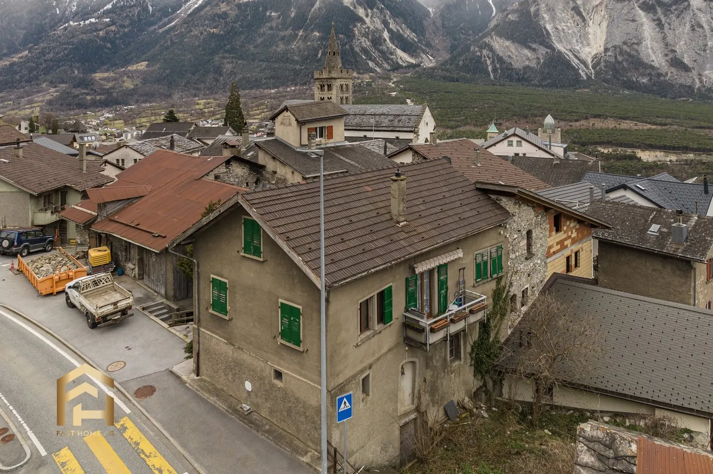 Charmantes Restaurations-Objekt: Einfamilienhaus in Leuk-Stadt - Foto 9 von 13