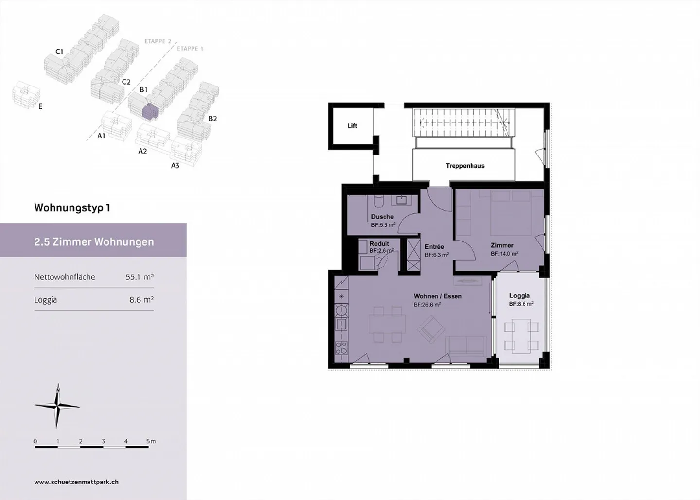 Condominio di alta qualità con 3,5 stanze nel quartiere Schützenmattpark - Foto 9 di 10