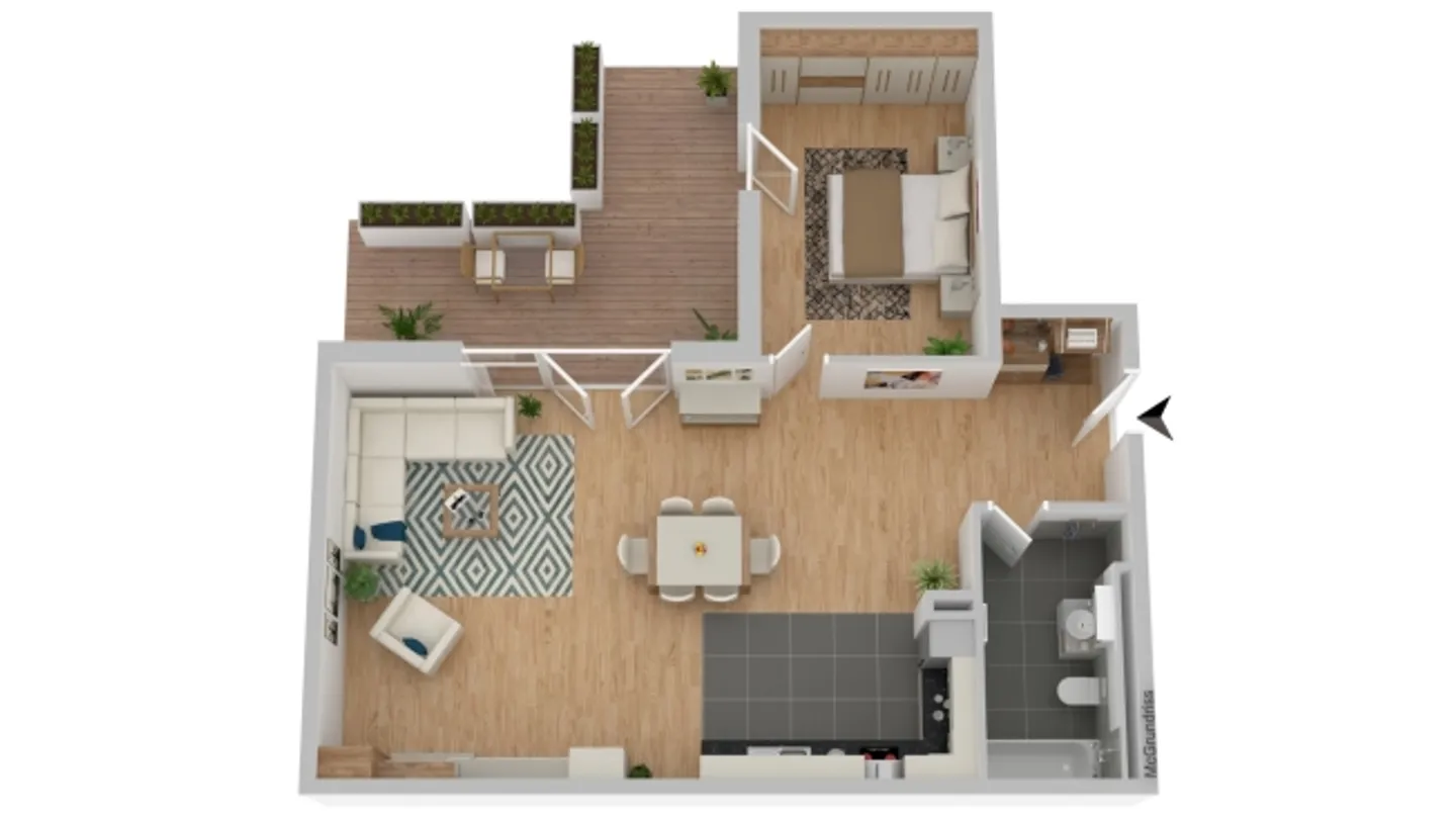 Schönes, sehr geräumiges und modernes Apartment - Photo 9 sur 10