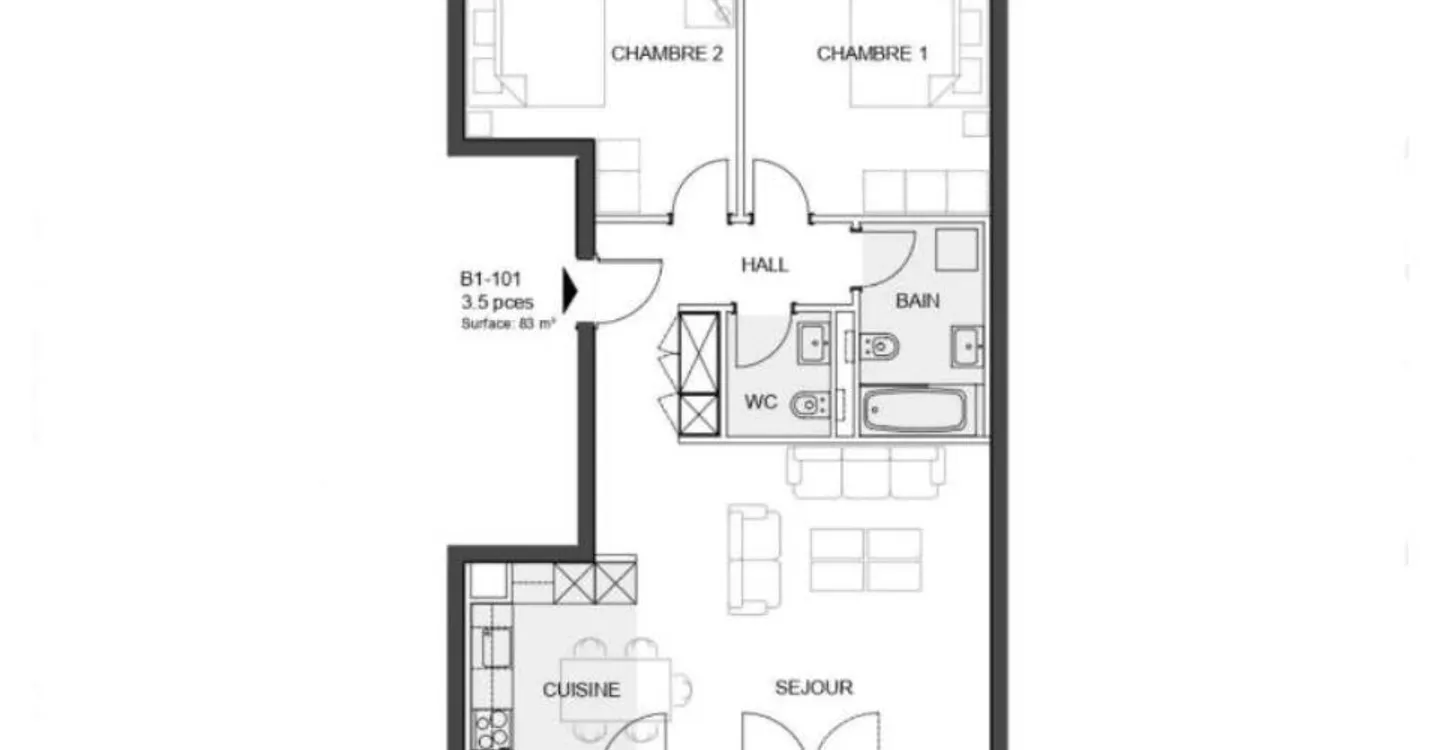 Nouvel appartement 3.5 pièces à Denges - Photo 8 sur 8