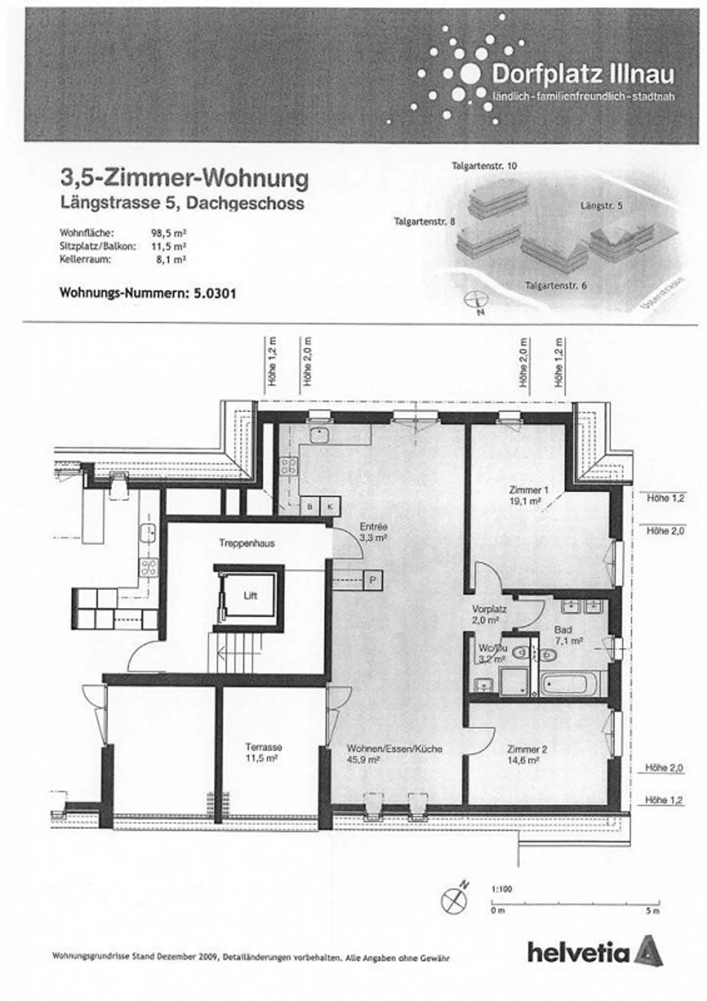 Accogliente appartamento mansardato nel centro di Illnau - Foto 9 di 10