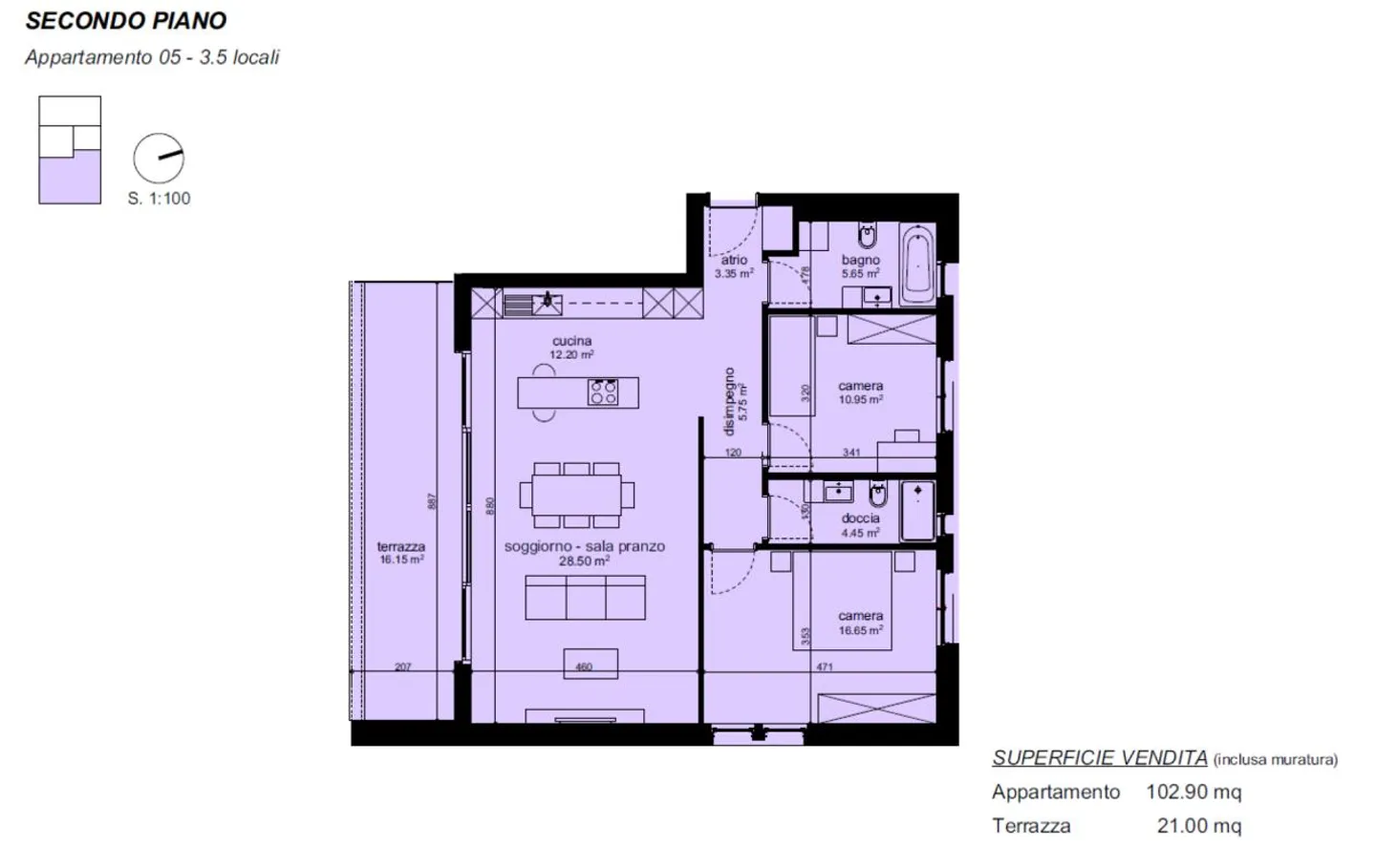 APPARTAMENTO 3.5 LOCALI - NUOVA COSTRUZIONE - Foto 4 di 8