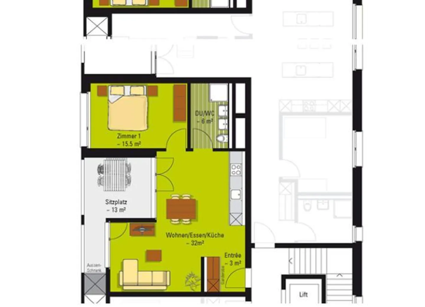 Stilvolle Wohnung mit Balkon - Foto 9 von 10