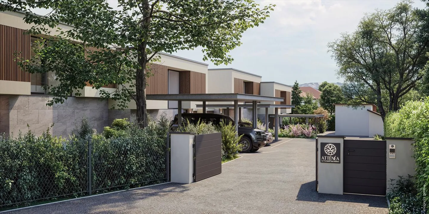 Nouvelle promotion immobilière "Villas Atténéa - Villa D" (2 x 2 villas jumelées "THPE"). - Photo 2 sur 5