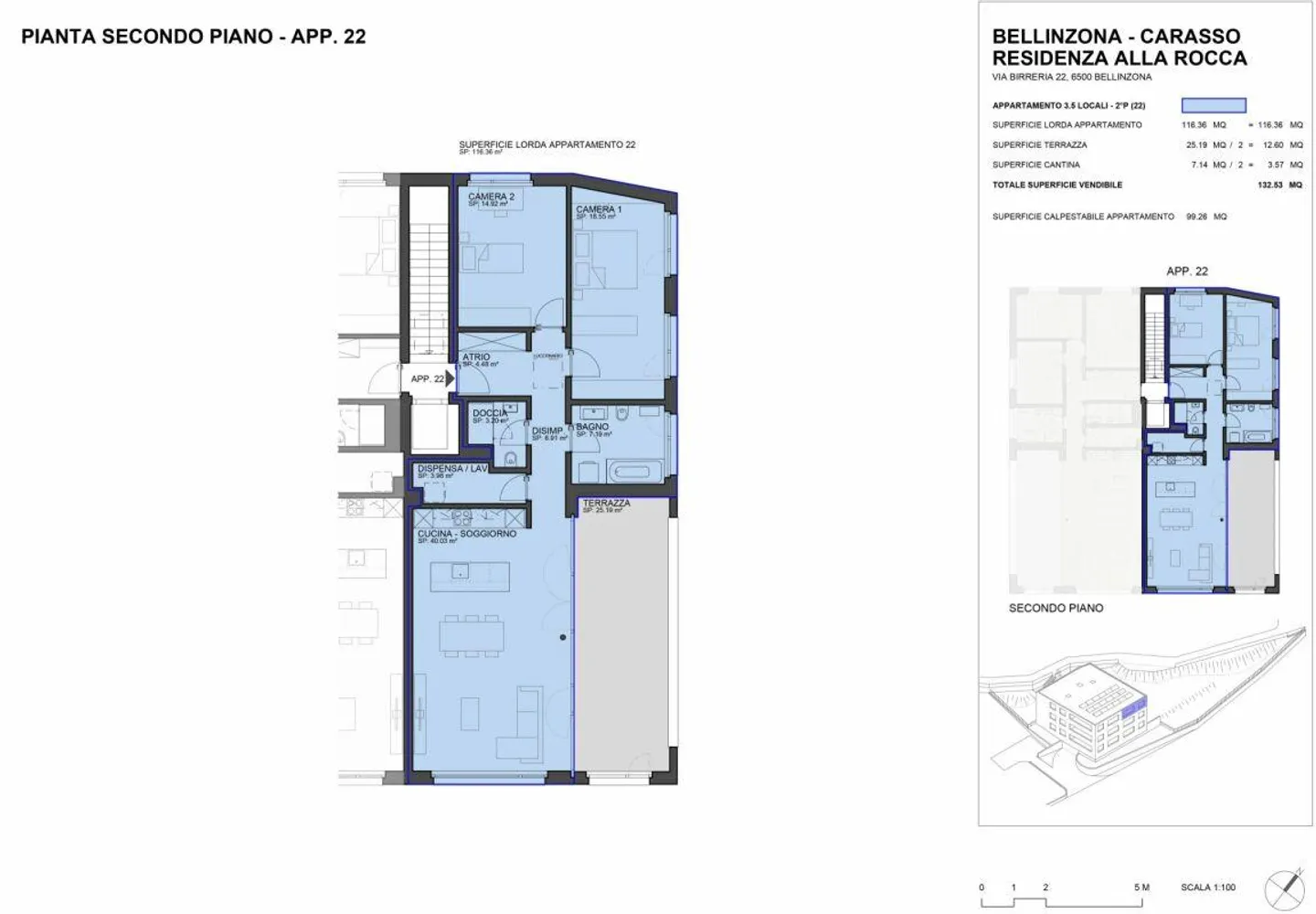Residenza Alla Rocca - App. 6 im obersten Stock - 3.5 Zimmer - Foto 15 von 17