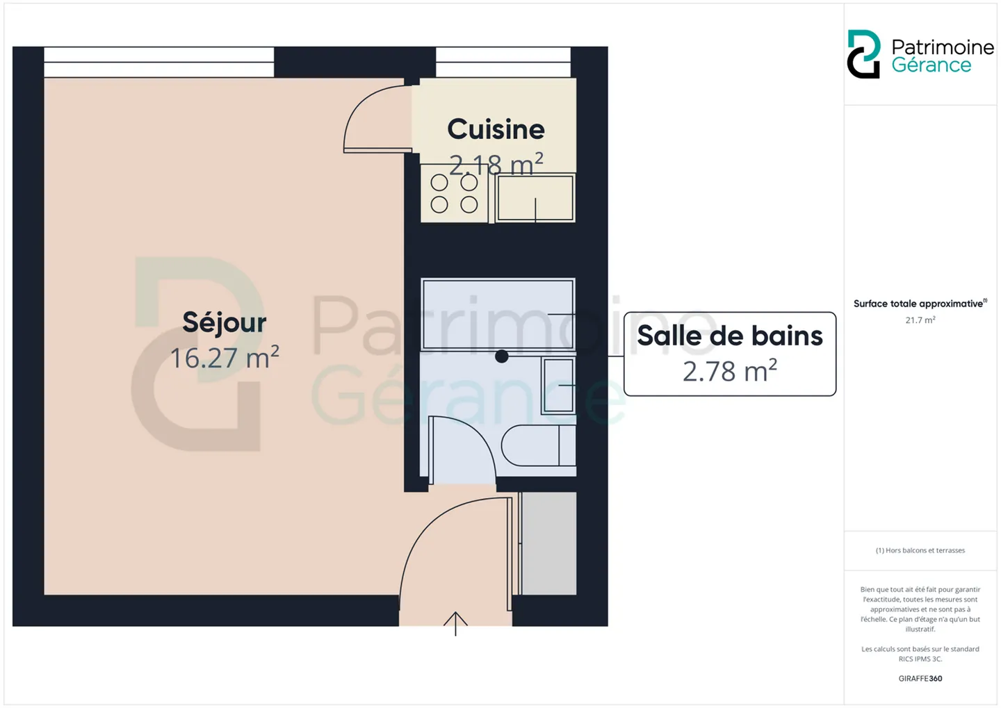Appartamento di 1,5 locali completamente ristrutturato - Foto 7 di 7