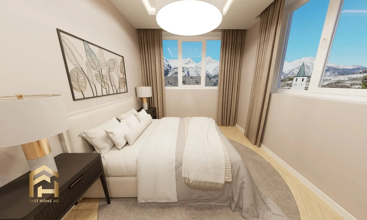 Helle 4.5-Zimmer-Wohnung in Unterbäch - Foto 4 von 12