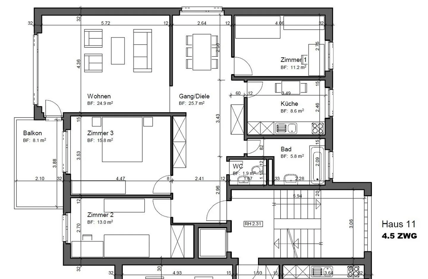 Bright and friendly 4.5 room apartment seeks new tenant - Photo 8 of 8