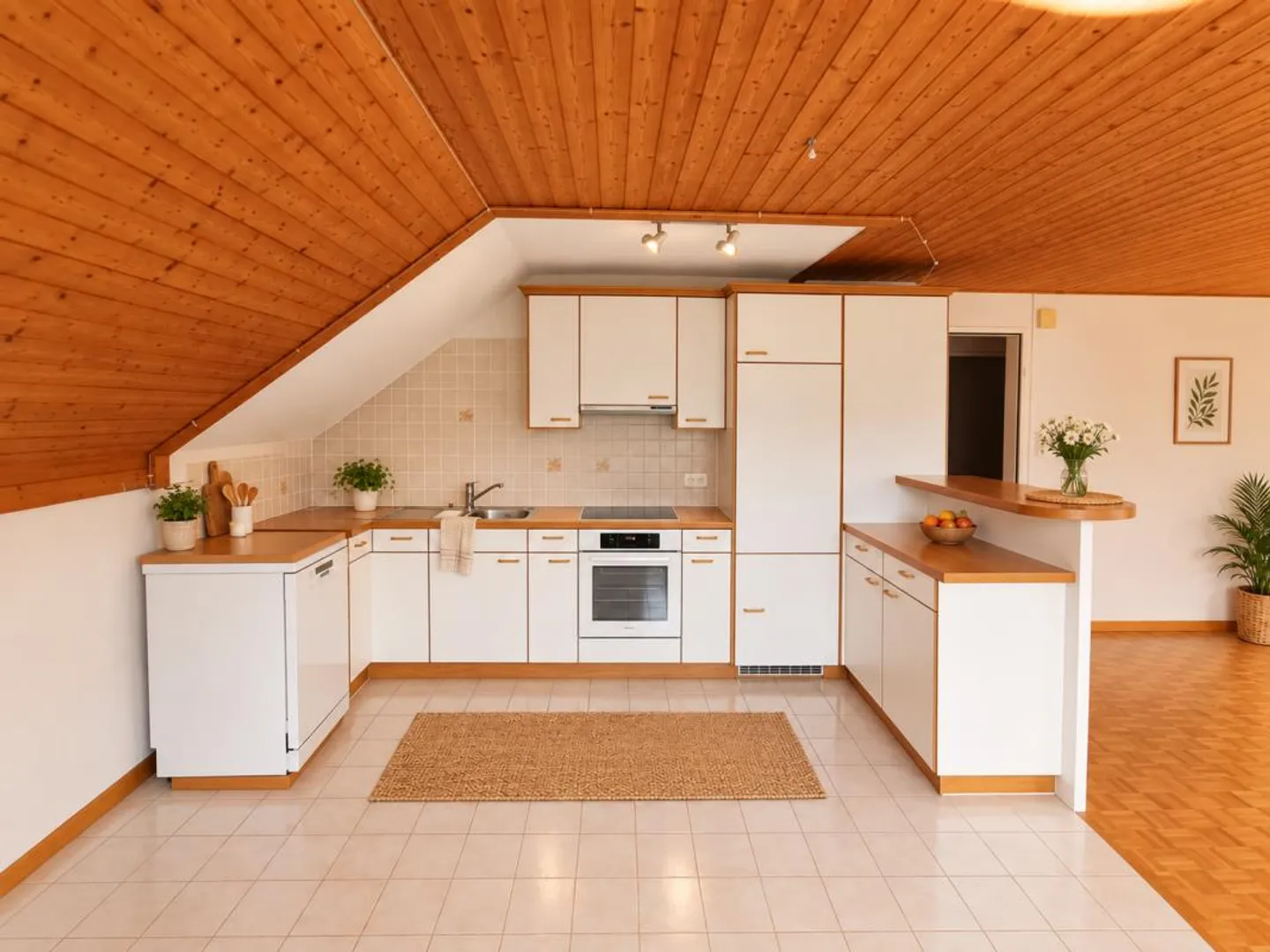 Ampio appartamento mansardato di 3,5 locali con vista sul Bichelsee! - Foto 4 di 6