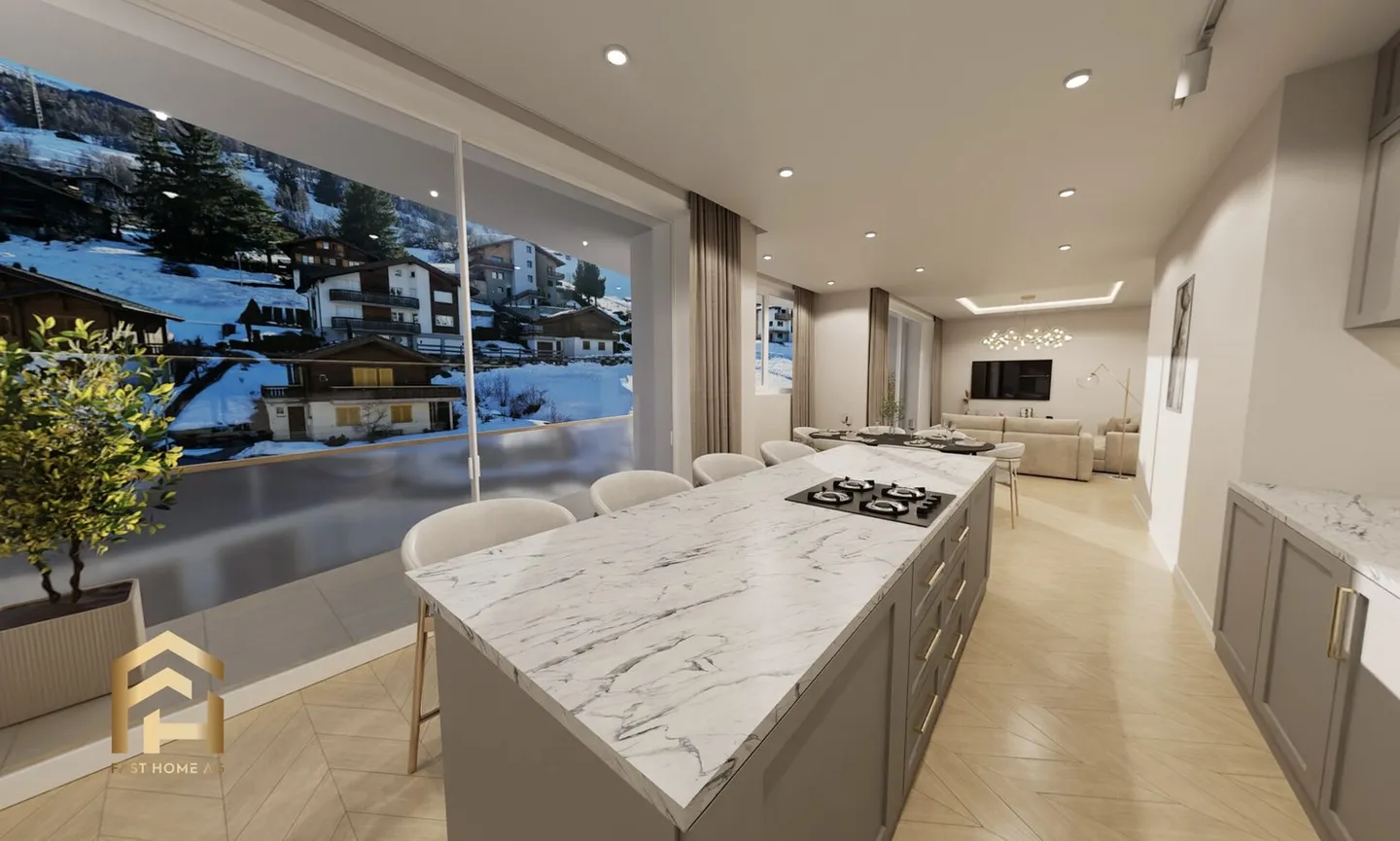 Sonnige 5.5 Attika Wohnung - Foto 2 von 13