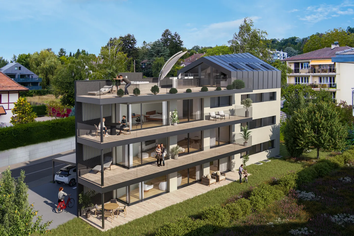 3,5-Zimmer-Wohnung mit privatem Garten von 241 m² zum Verkauf nach Plan - Foto 1 von 4