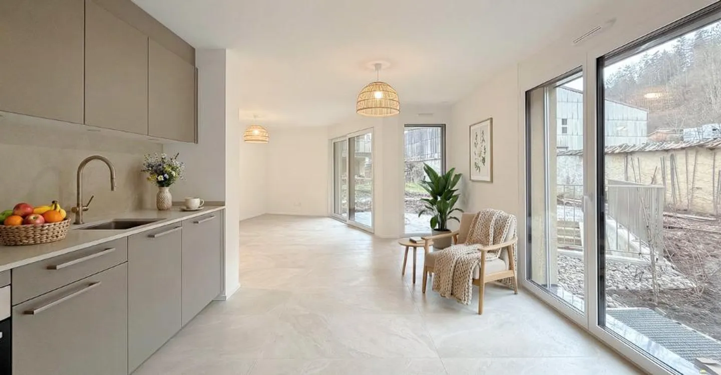 New 2.5 room apartment, terrace and garden Campagne Pernod, lot B1 - Photo 2 of 13