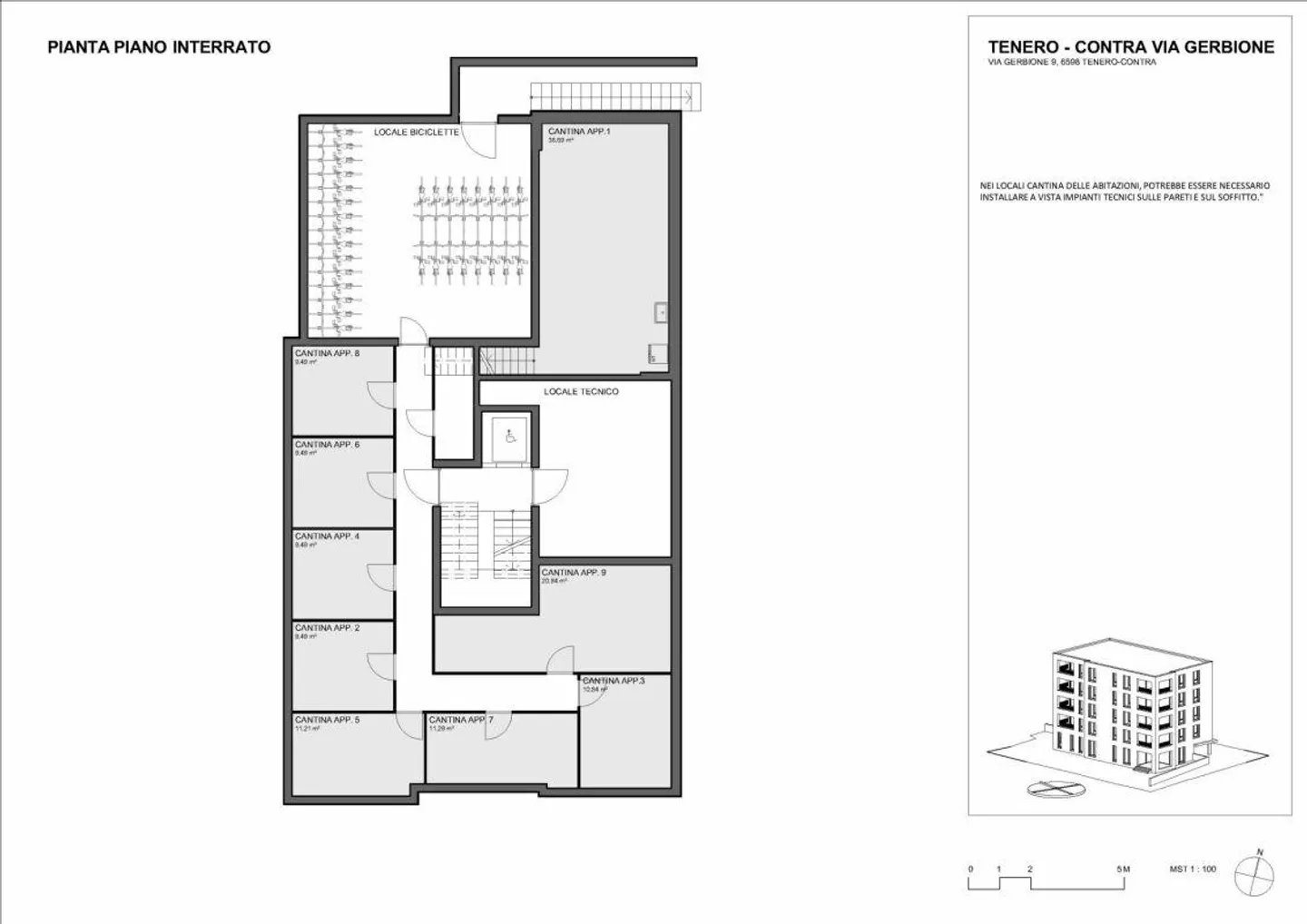 Residenza Gerbio - App. 6 - 3,5 Zimmer - 3. Etage - Foto 4 von 6