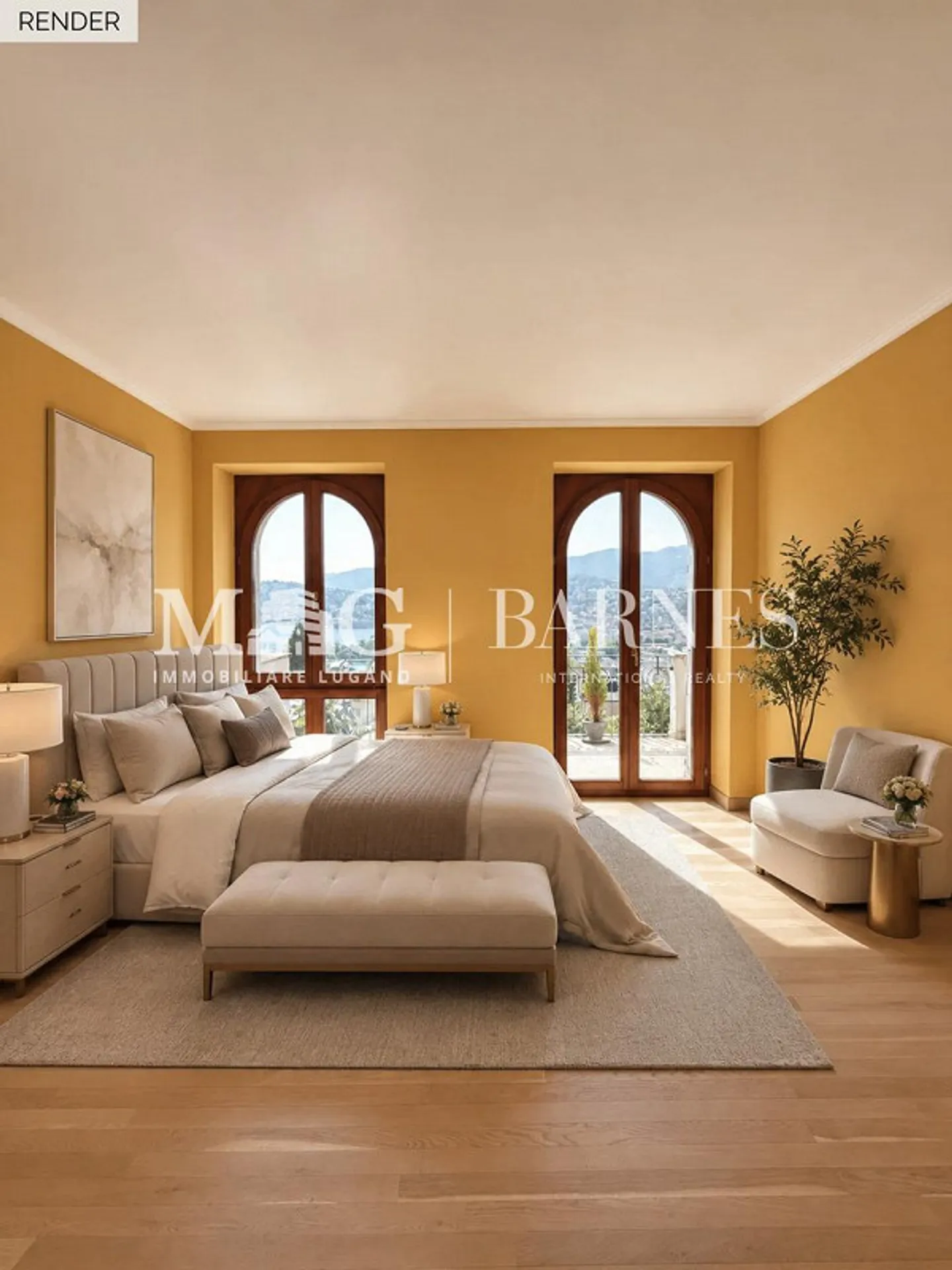 Lugano, Castagnola: 3,5-Zimmer-Wohnung mit Seeblick und Balkonen - Foto 3 von 11