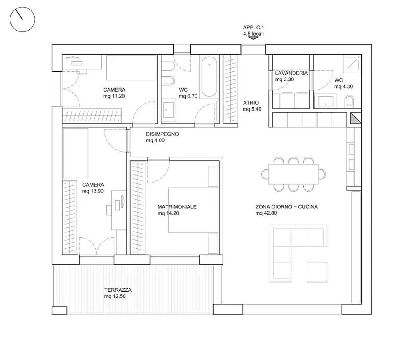 Komfortable 4,5-Zimmer-Wohnung - Foto 8 von 8