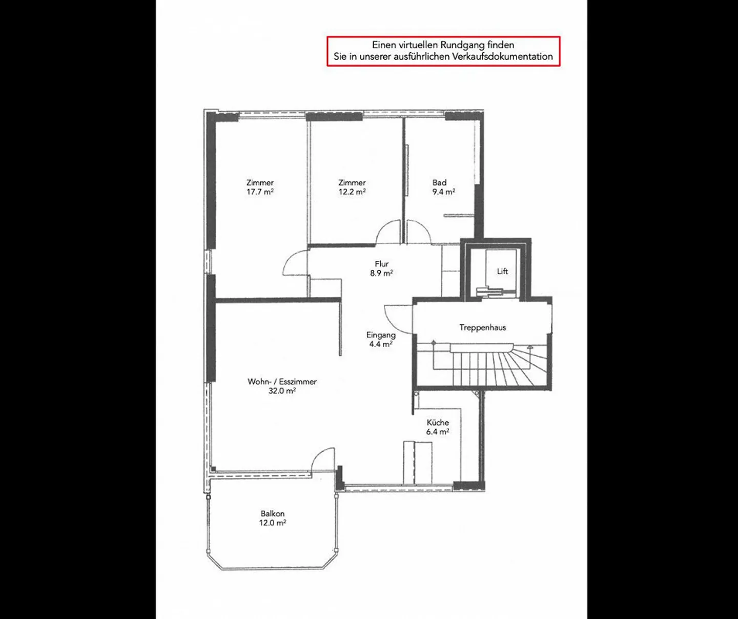 Attractive 3.5-room apartment on Breite - Photo 9 of 9