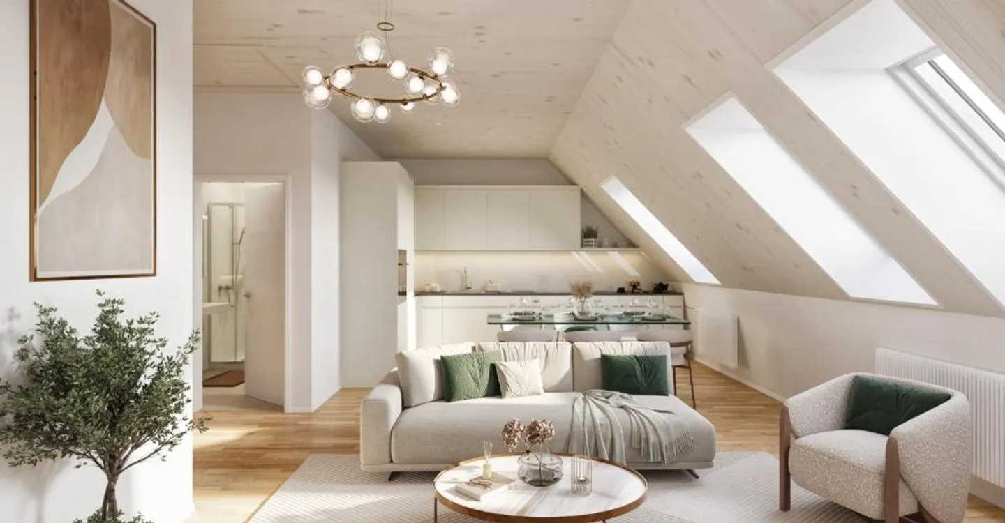 Above the rooftops of Oerlikon: First occupancy of a 2.5-room penthouse - Photo 2 of 4