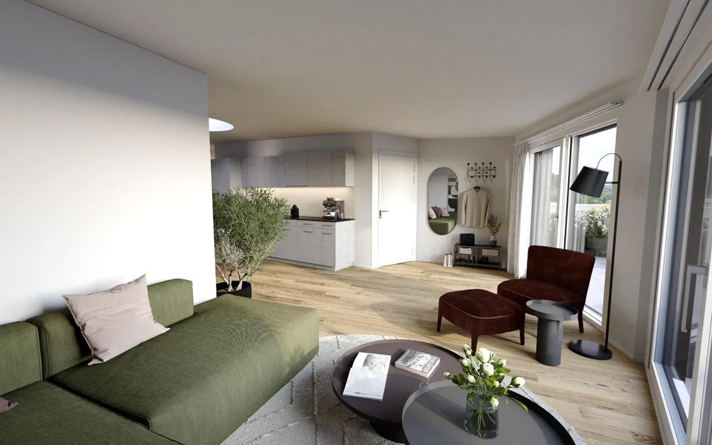 Moderne 1.5 Zimmerwohnung direkt am Bahnhof mit Seesicht - Foto 2 von 5