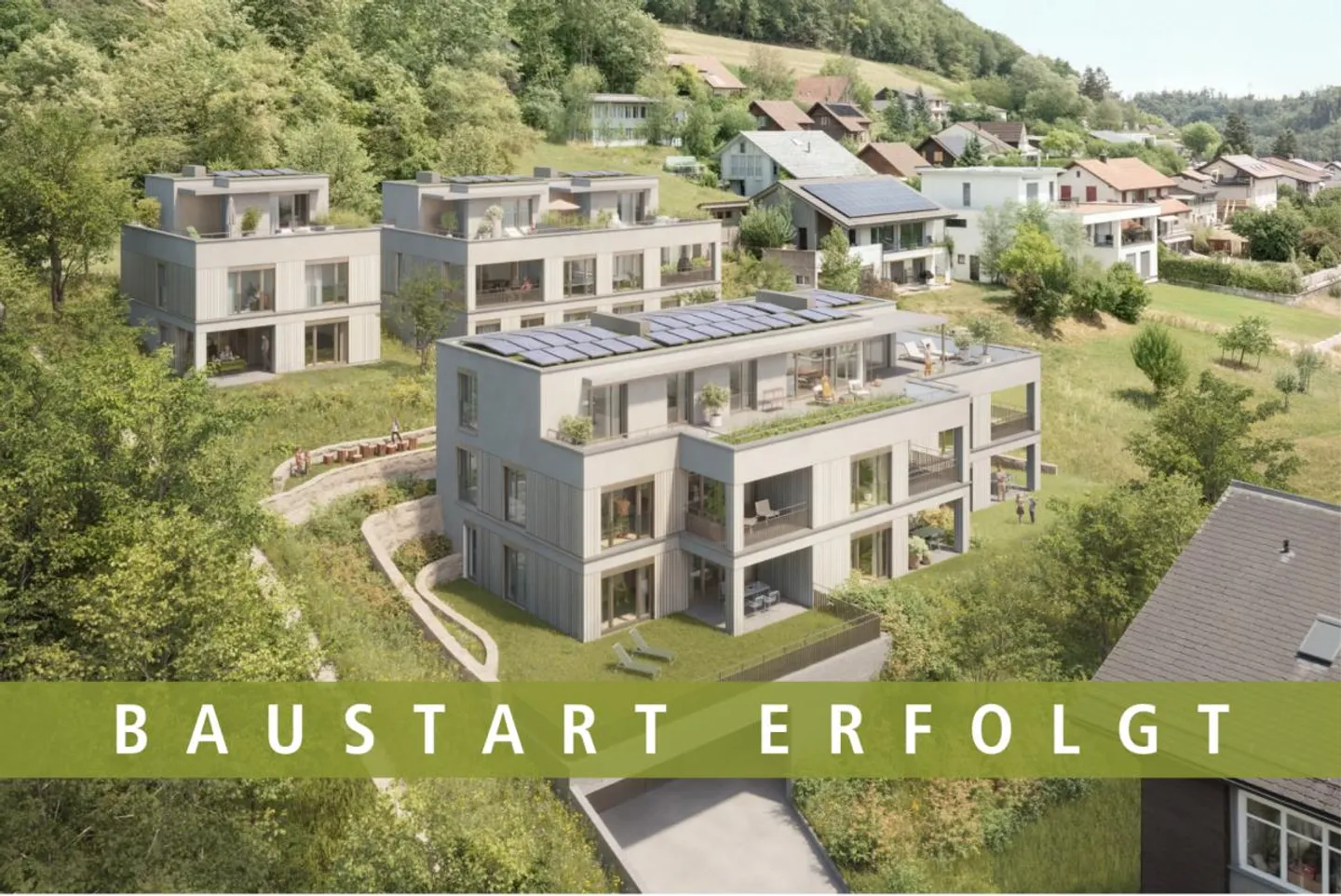Appartamento giardino 2,5 locali - UNTERDORF MÖNTHAL - Architettura contemporanea - Foto 1 di 3