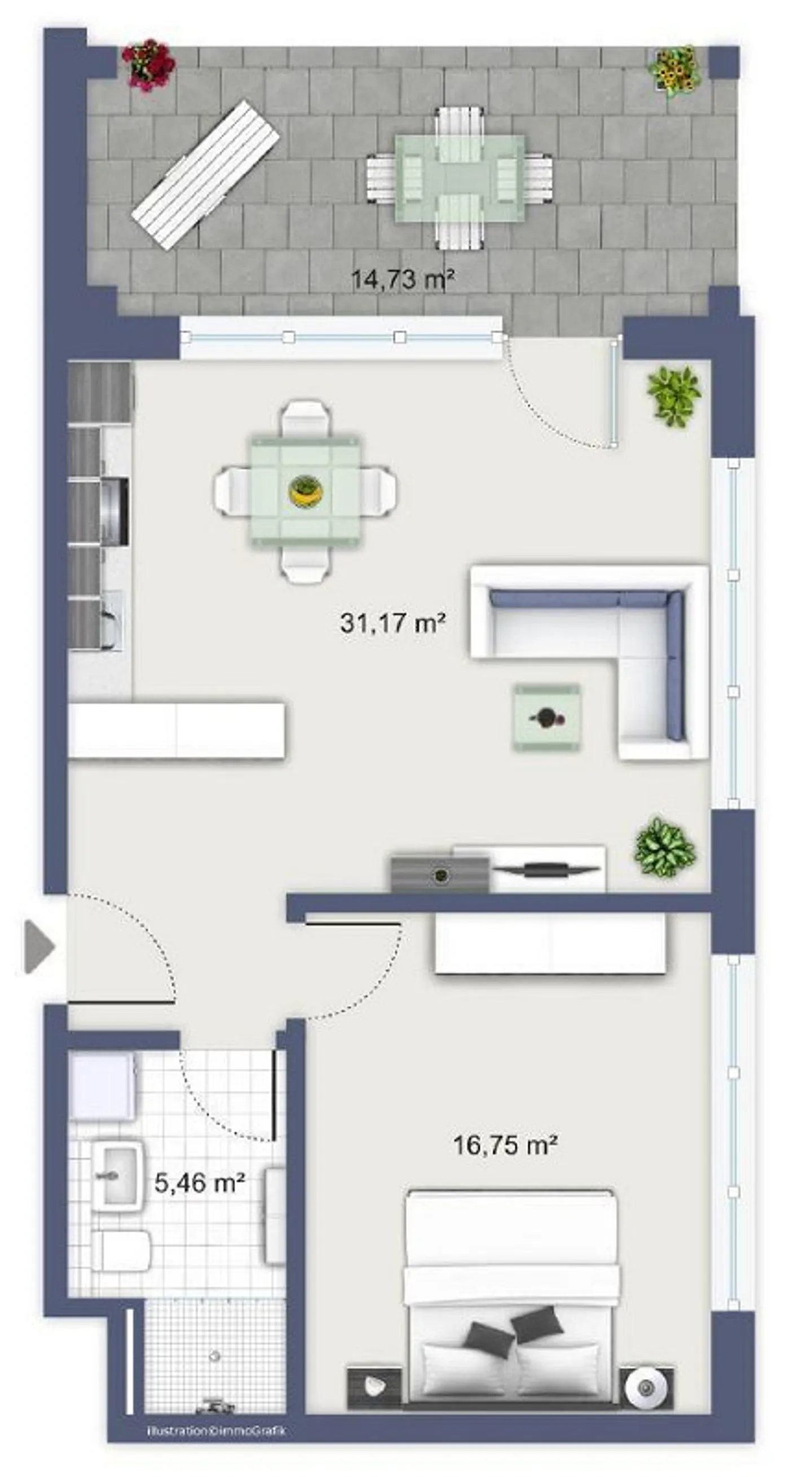 Appartement dans un bel emplacement ! - Photo 7 sur 7