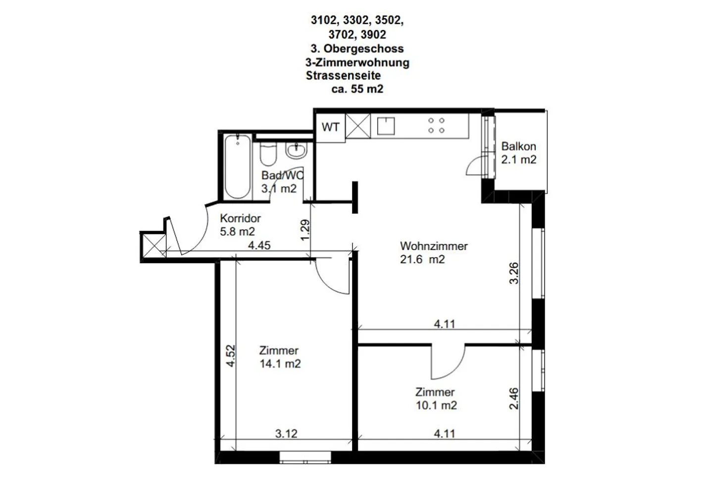 3.5-Zimmer-Wohnung in Luzern (Baselstrasse) zu vermieten - Foto 8 von 8
