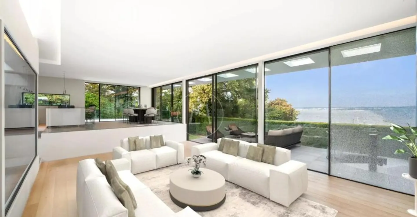 Villa contemporaine d'exception, vue et accès privé au lac,rive gauche - Photo 4 of 12
