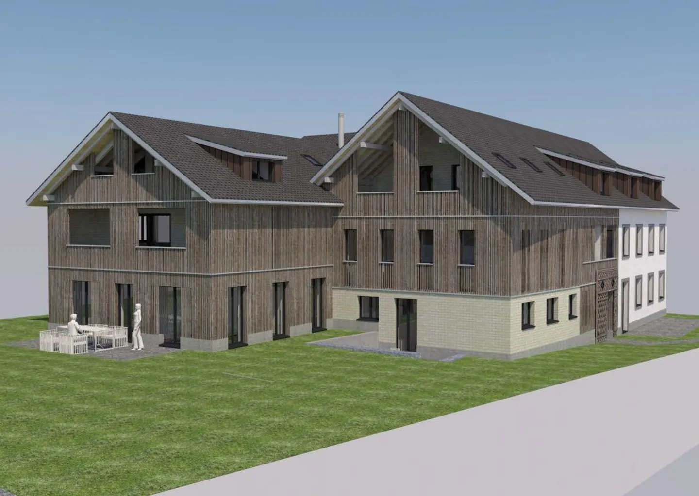 New construction: Condominium (penthouse with gallery, No. 8) in rural Liebensberg (municipality of Wiesendangen) - Photo 2 of 9