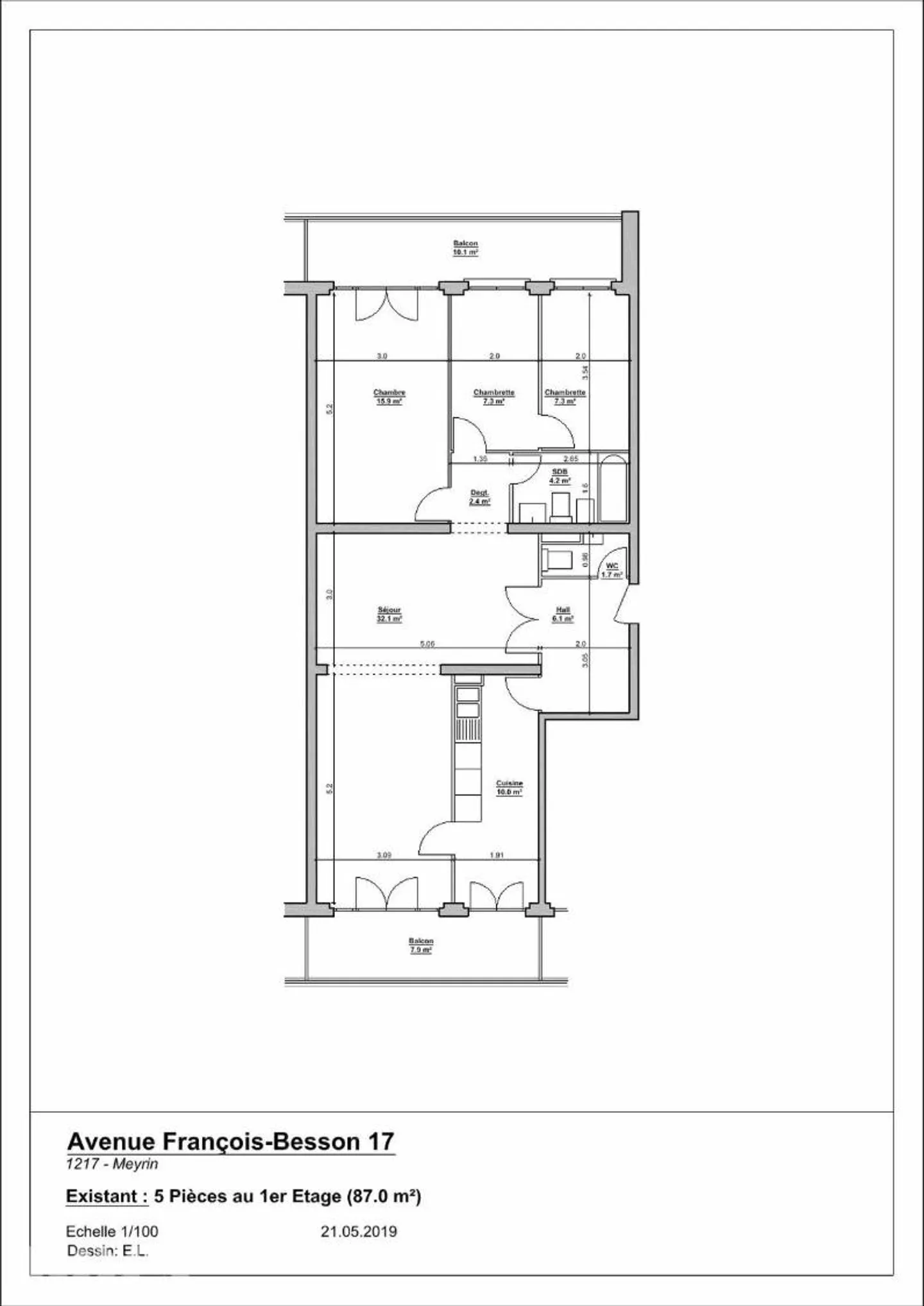 Charmant Appartement 4 Pièces - Photo 1 sur 1