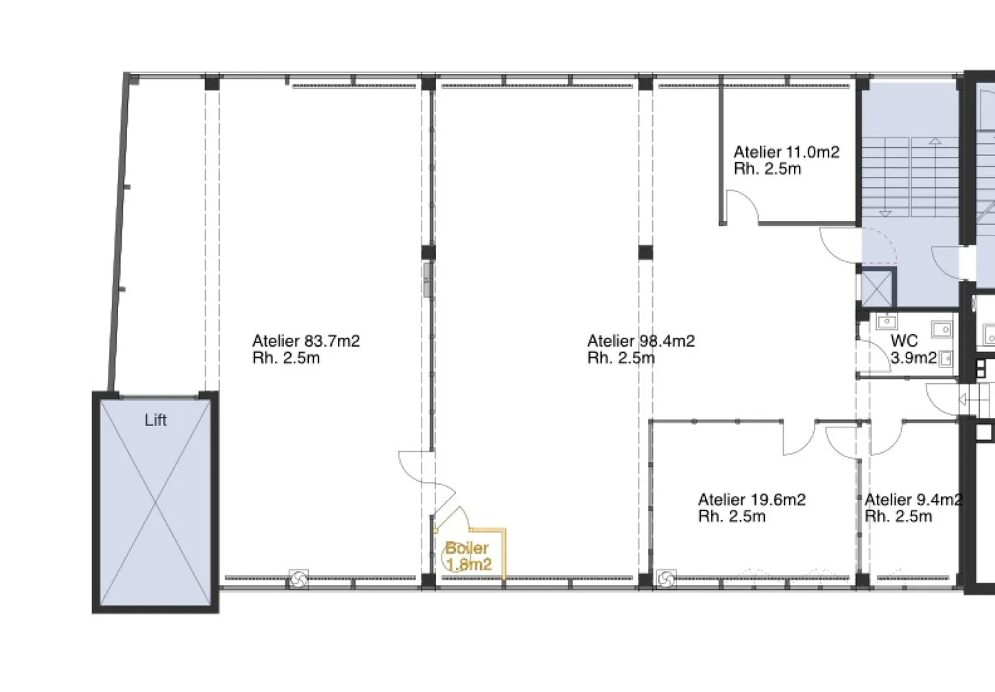 Espace commercial (Ascenseur commercial_1er étage_228m2) - Photo 5 sur 5